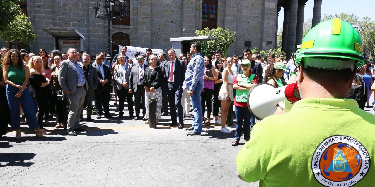 SE SUMA PODER JUDICIAL A SIMULACRO NACIONAL 2023