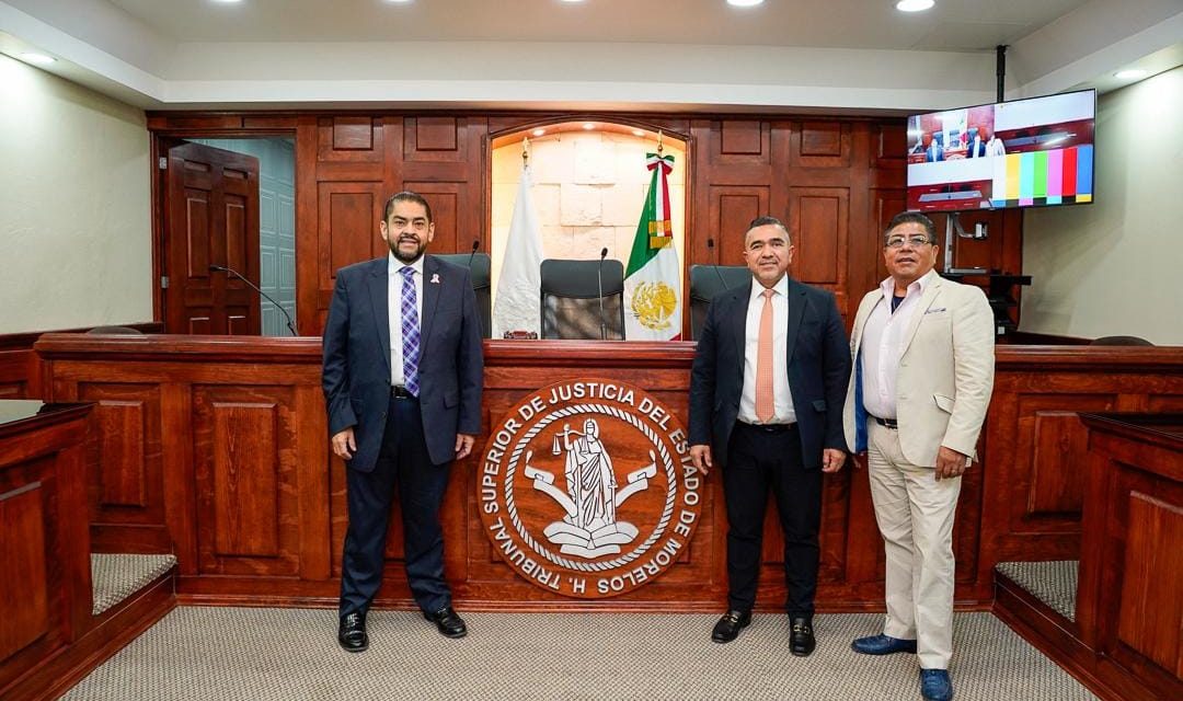 PRESIDENTE VISITA EL TRIBUNAL SUPERIOR DE JUSTICIA DE MORELOS
