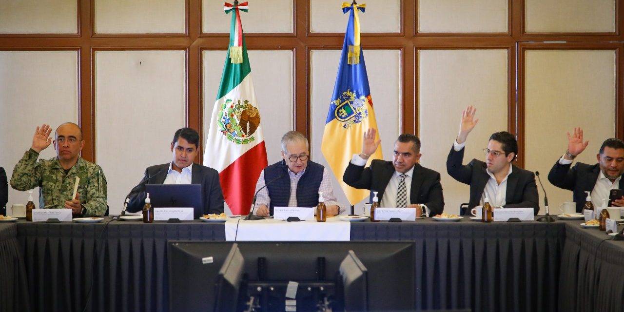 PRESIDENTE PARTICIPA EN SESIÓN DEL CONSEJO ESTATAL DE SEGURIDAD