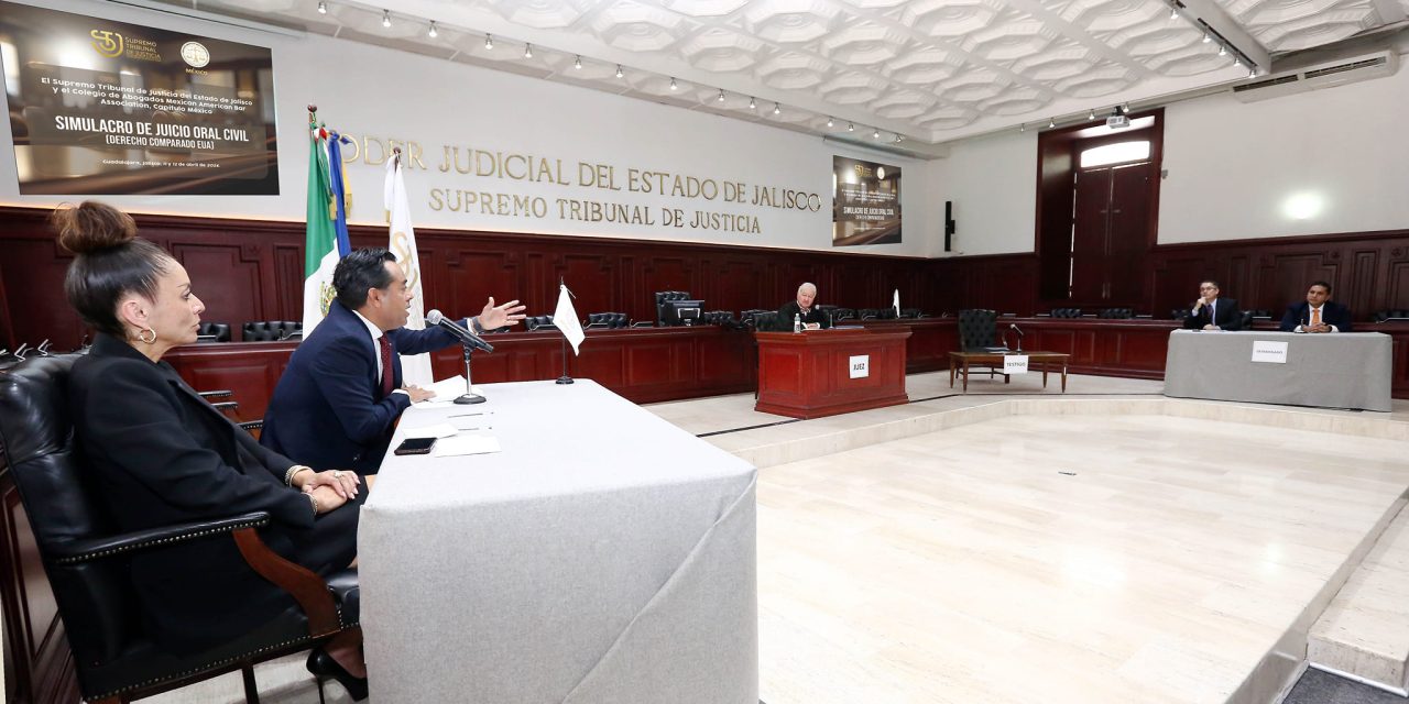 STJ Y MABA MEXICO HACEN SIMULACRO DE JUICIO ORAL CIVIL