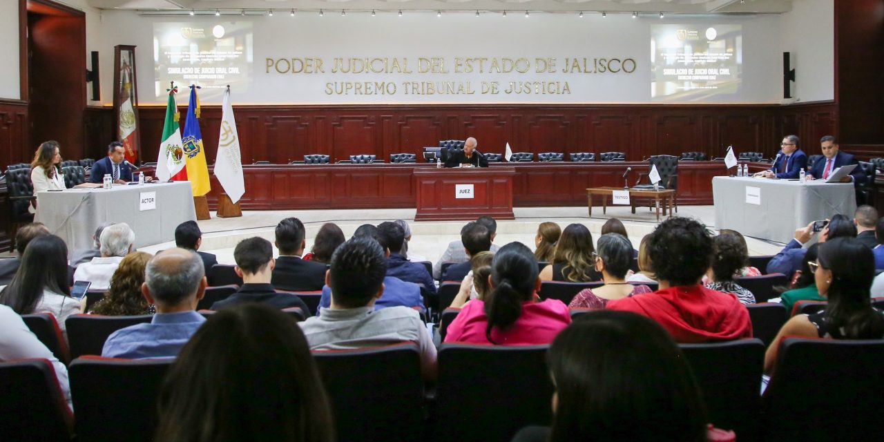 CONCLUYE SIMULACRO DE JUICIO ORAL EN MATERIA CIVIL
