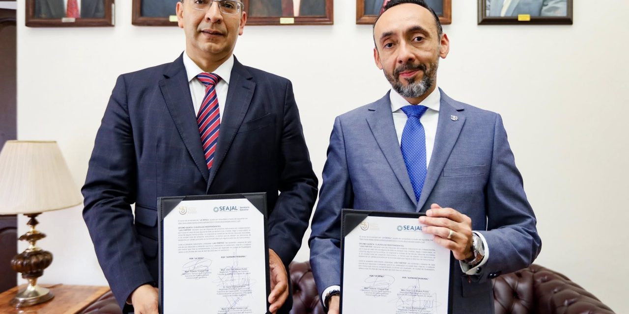 Firman de convenio con SEAJAL