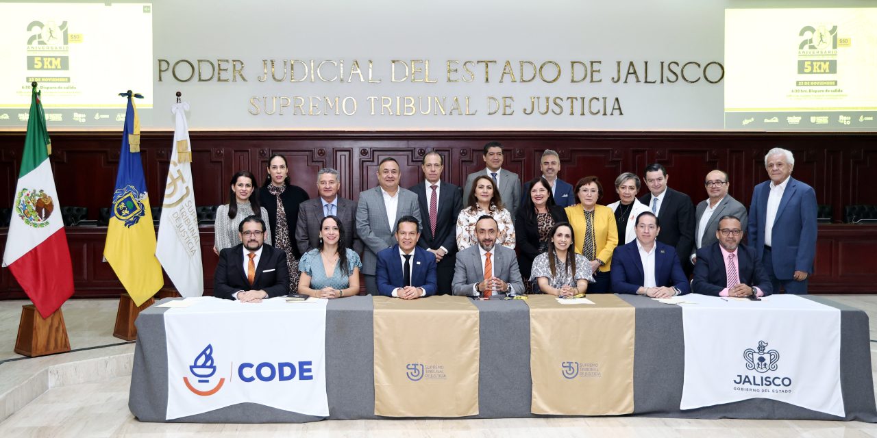 STJ y CODE Jalisco presentan Carrera 5K por 201 Aniversario del Poder Judicial