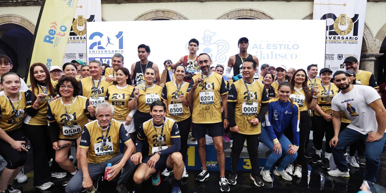 Carrera “5k” por el 201° aniversario del poder judicial de jalisco