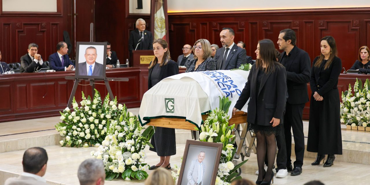 Poder Judicial de Jalisco rinde homenaje de cuerpo presente al Magistrado Marcelo Romero G. de Quevedo